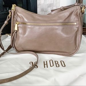 HOBO Karder Leather Crossbody Ash Vintage Hide